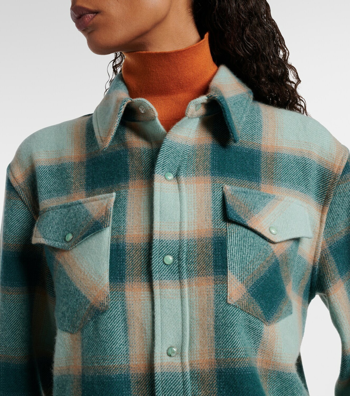 God's True Cashmere Checked cashmere overshirt