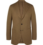 Caruso - Butterfly Slim-Fit Cotton, Linen and Silk-Blend Suit Jacket - Neutrals