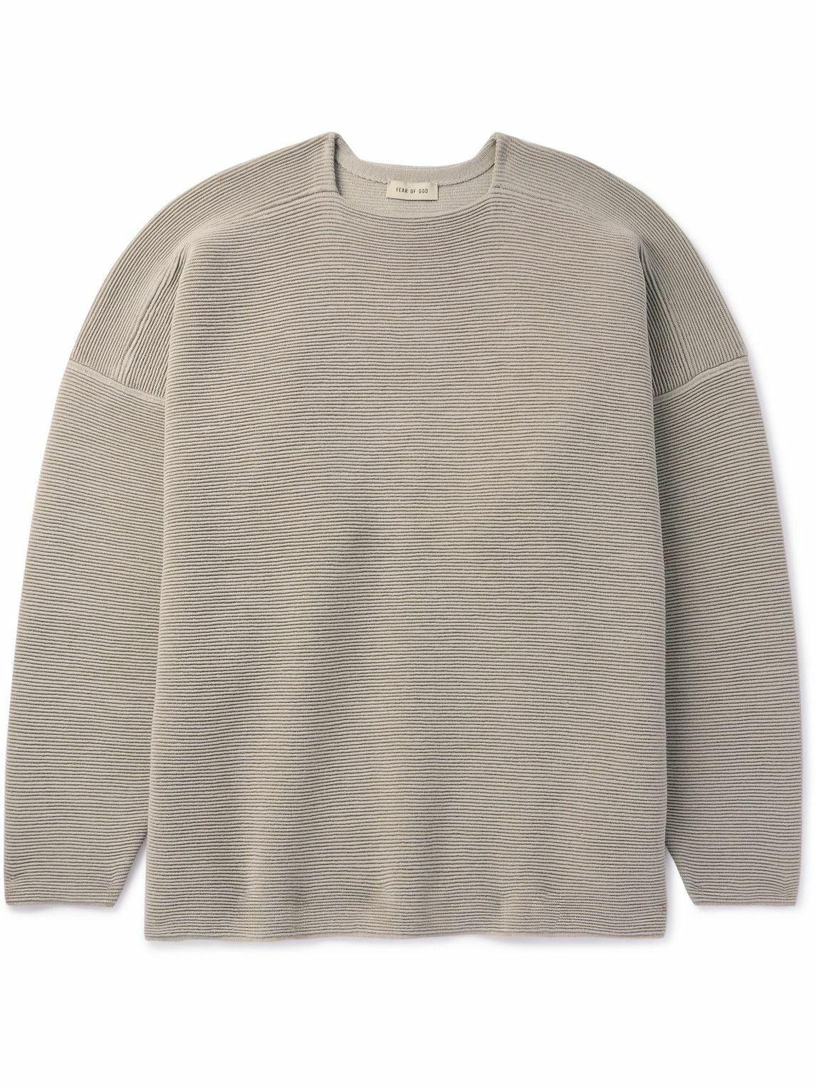 FEAR OF GOD high-neck ottoman pullover Grey Fear Of God