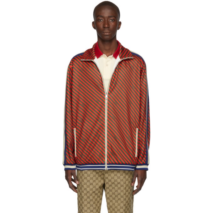 Photo: Gucci Red Allover Stripe Jacket