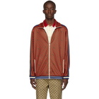 Gucci Red Allover Stripe Jacket