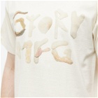 Story mfg. Men's Coral Grateful Logo T-Shirt in Ecru Coral