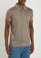 Raith Santi Mercerized Cotton Polo Shirt Taupe