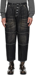 Thug Club Black Dickies Edition Double Knee Jeans