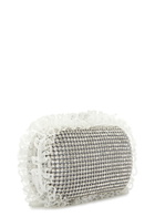 Self-portrait X Christopher Kane Lace and Crystal-embellished box Clutch - Silver - One Size