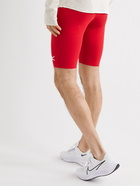 DISTRICT VISION - TomTom Half Tight Logo-Print Stretch Tech-Shell Drawstring Shorts - Red