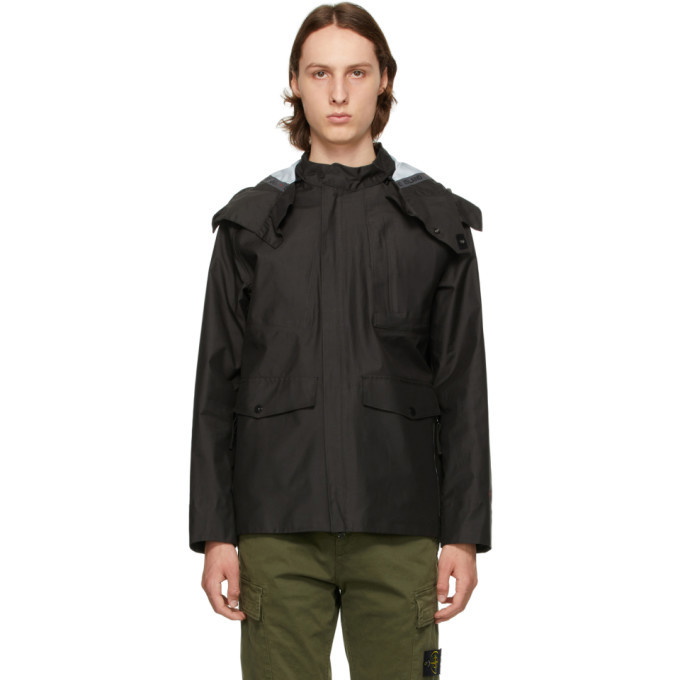 Photo: Stone Island Black Jacquard Marina 3L Jacket