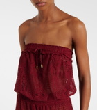 Melissa Odabash Viv cotton-blend lace jumpsuit