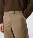 The Row Zach cotton and cashmere gabardine chinos