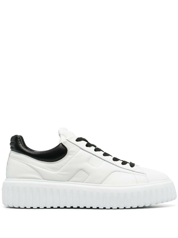 Photo: HOGAN - H-stripes Leather Sneakers