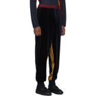 BED J.W. FORD Blue adidas Originals Edition Velour Track Pants