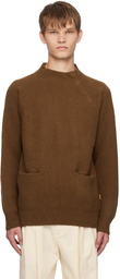 LE17SEPTEMBRE Brown Asymmetrical Sweater