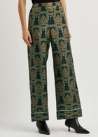 LA Double J Pajama Printed Silk-twill Trousers Multicoloured