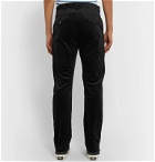 Maison Kitsuné - Slim-Fit Cotton-Corduroy Trousers - Black