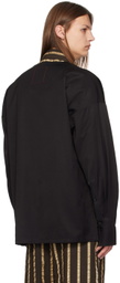 UMA WANG Black Bolsorano Tobin Shirt