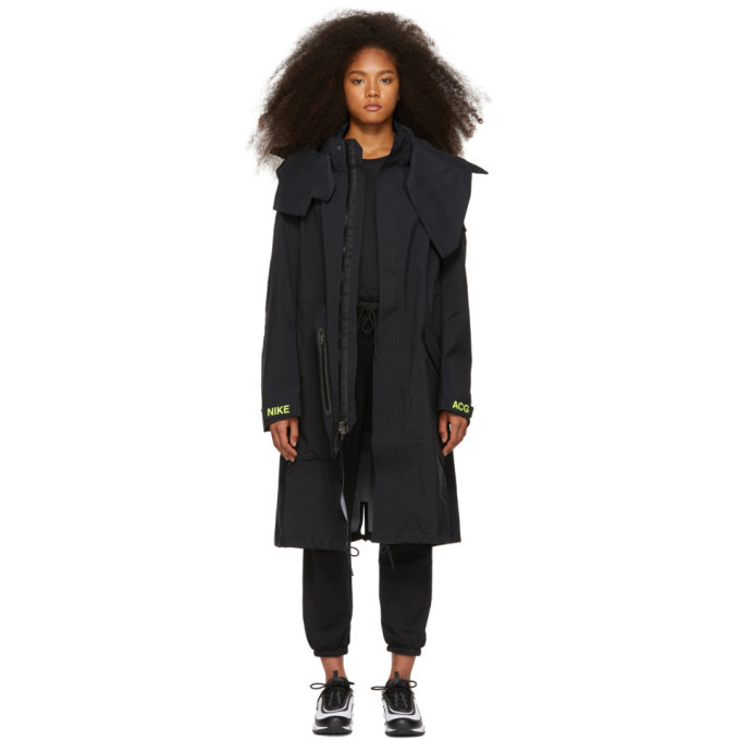 Photo: NikeLab Black Errolson Hugh Edition Hooded Coat