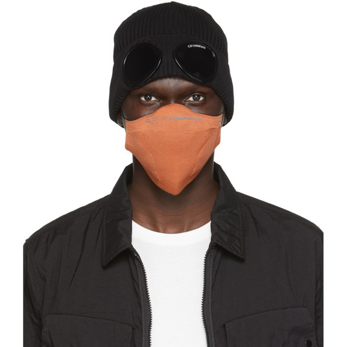 C.P. Company Black Wool Goggle Ski Mask C.P. Company