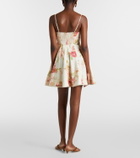 Zimmermann Lucky Picnic floral linen minidress