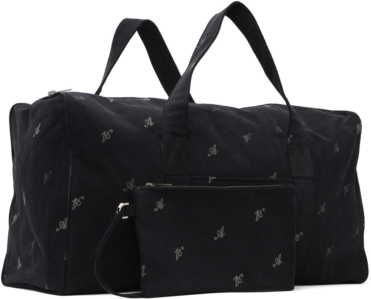Axel Arigato Black Denim Weekend Duffle Bag