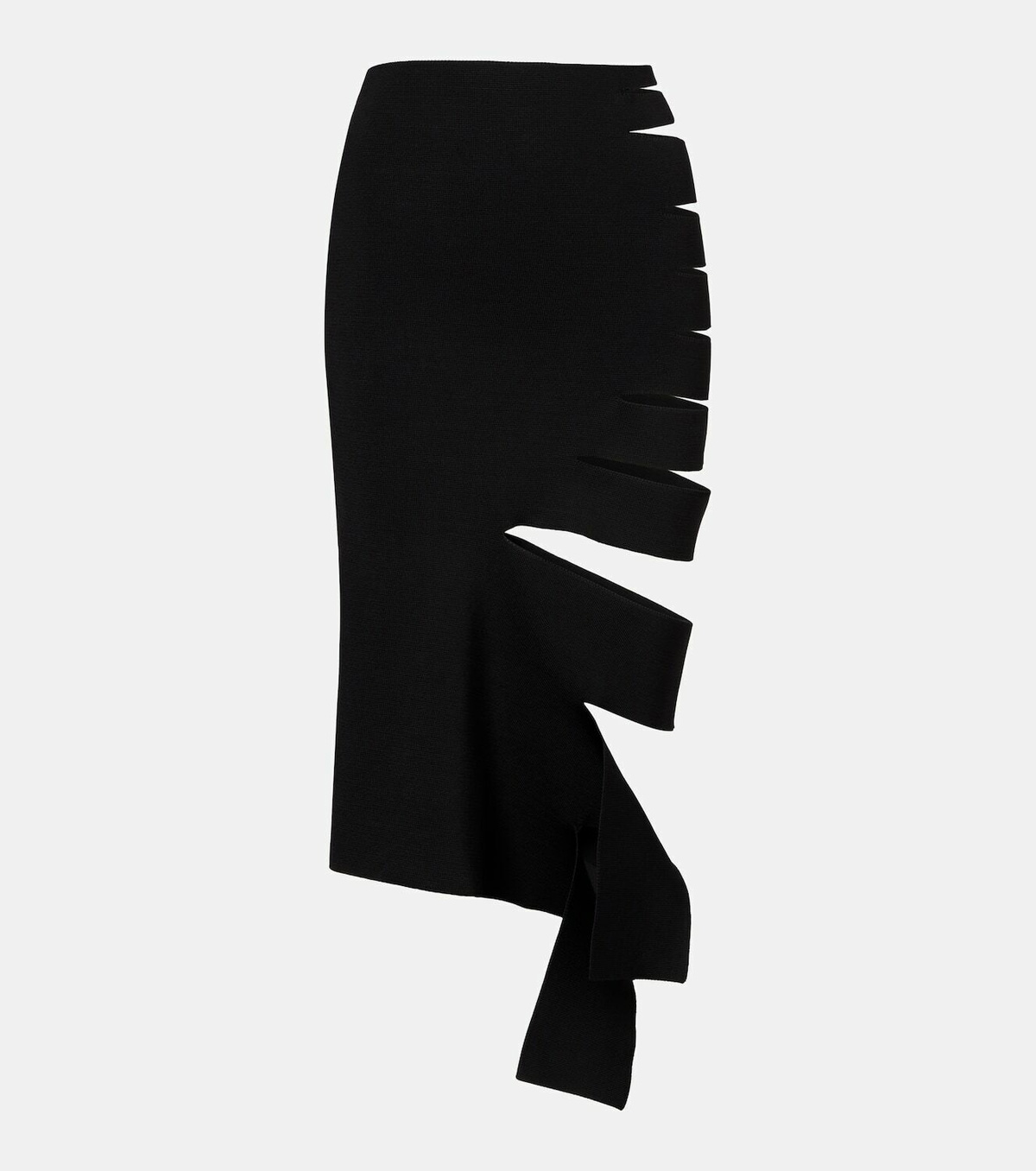 Mugler Cut-out midi skirt