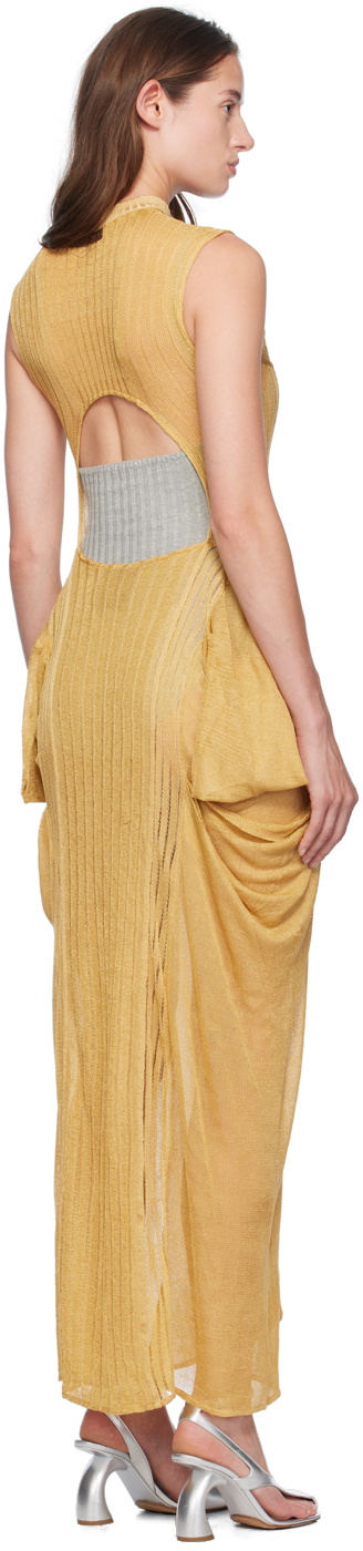 Isa Boulder Yellow Whisky Maxi Dress