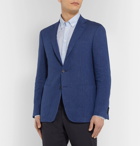Canali - Blue Kei Slim-Fit Linen and Wool-Blend Suit Jacket - Blue