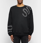 AMIRI - Oversized Appliquéd Loopback Cotton-Jersey Sweatshirt - Men - Black