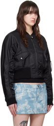 Vivienne Westwood Black Cynthia Bomber Jacket