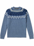 Loro Piana - Fair Isle Cashmere Sweater - Blue
