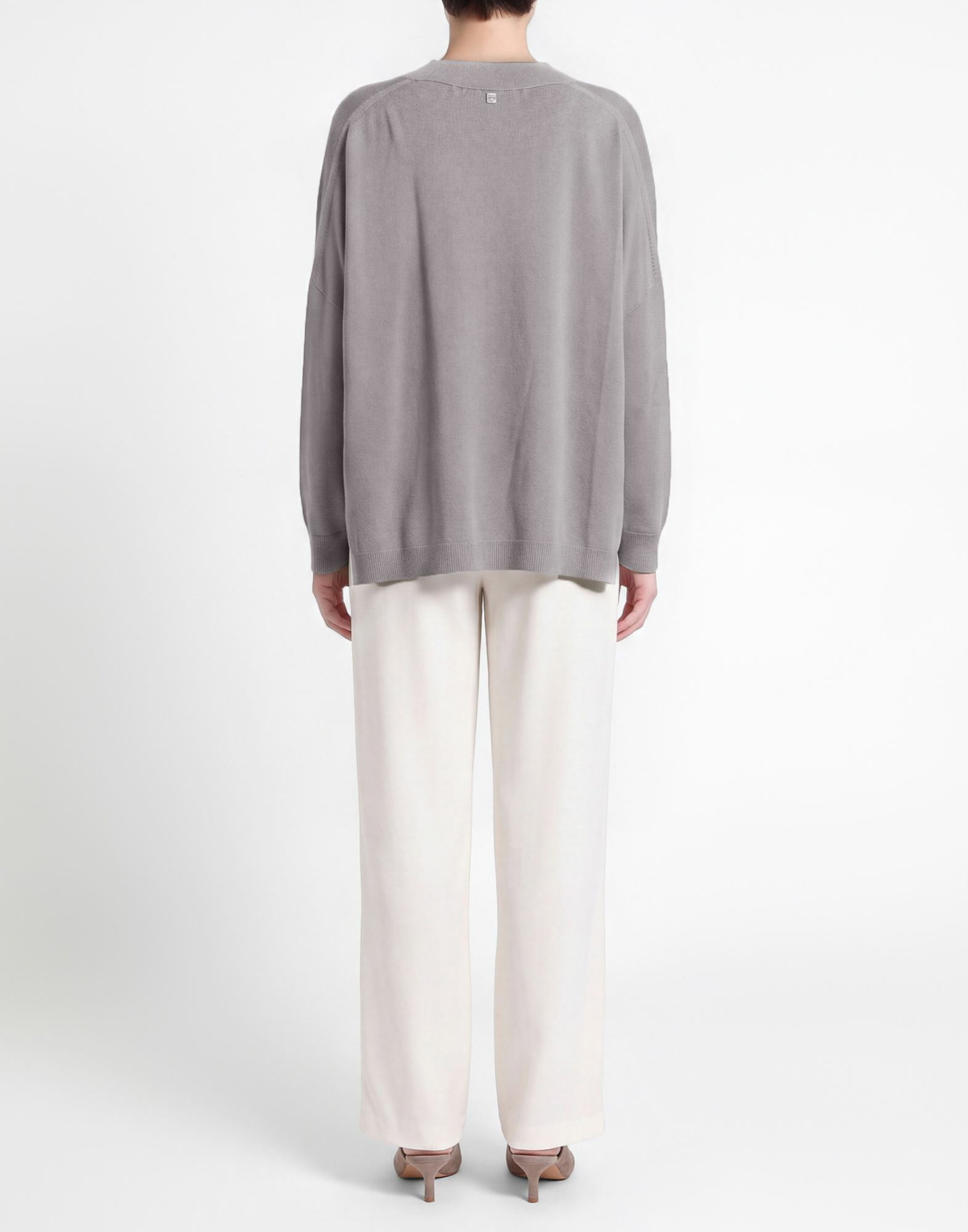 Manila Grace Womens Sweater in Grey