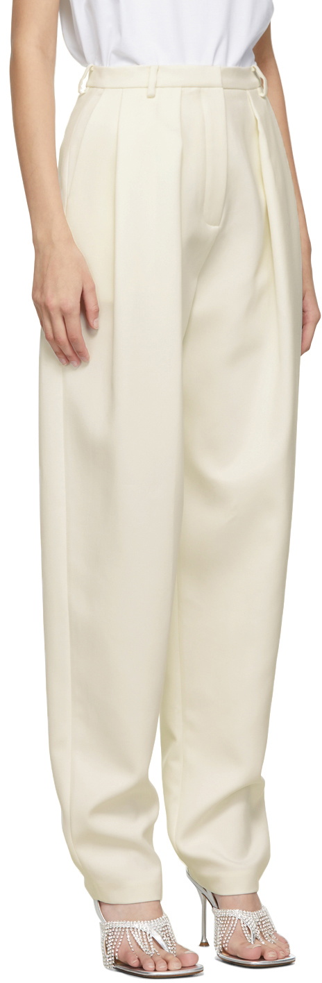 Magda Butrym Off-White Shaldon Pleated Trousers
