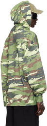 Acne Studios Green Camo Hoodie