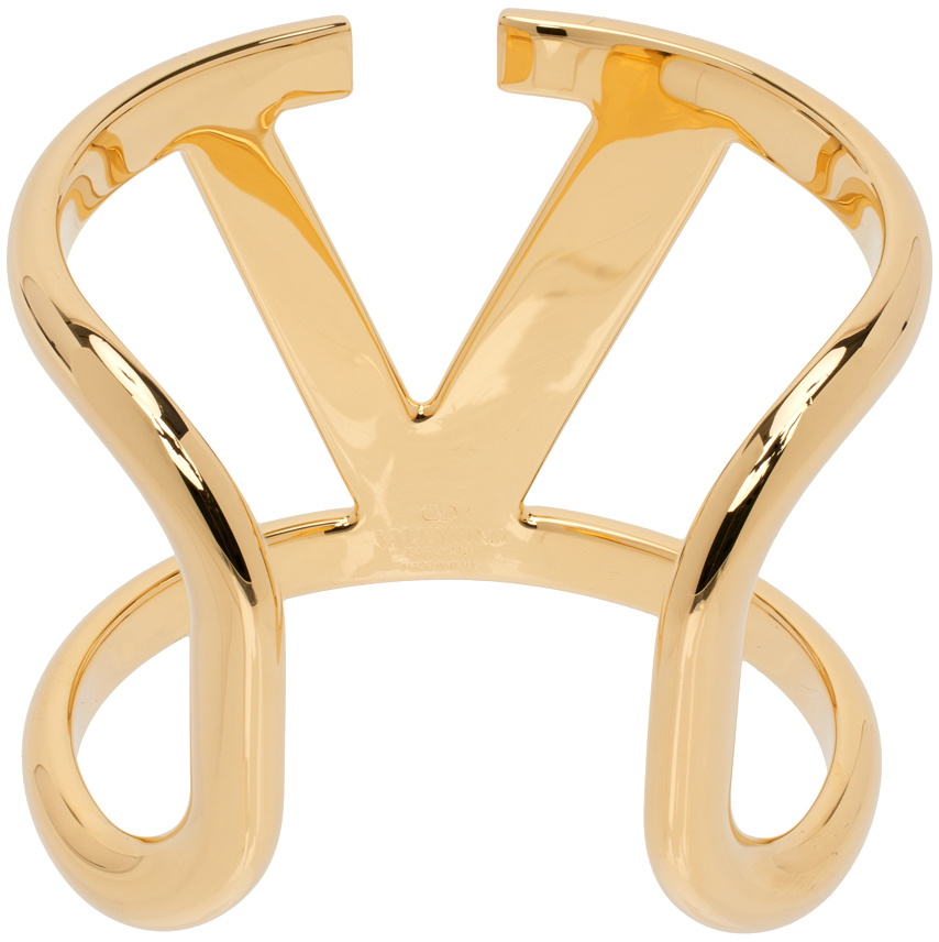 Valentino Garavani Gold VLogo Signature Cuff Bracelet Valentino Garavani