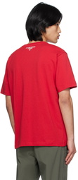 AAPE by A Bathing Ape Red Embrodiered T-Shirt