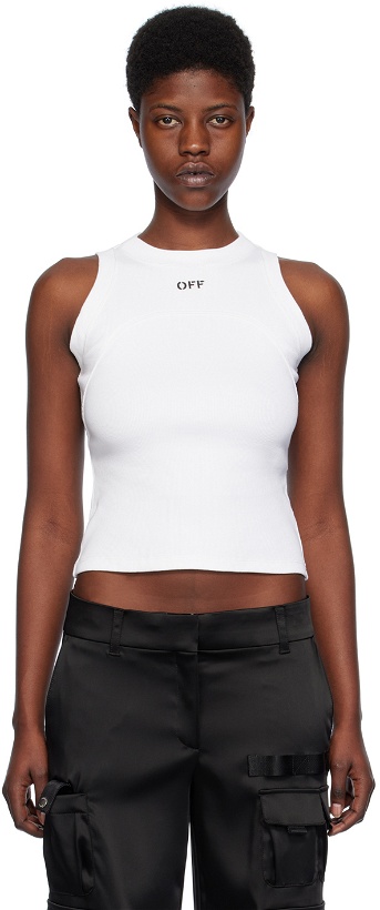 Photo: Off-White White 'Off' Stamp Tank Top