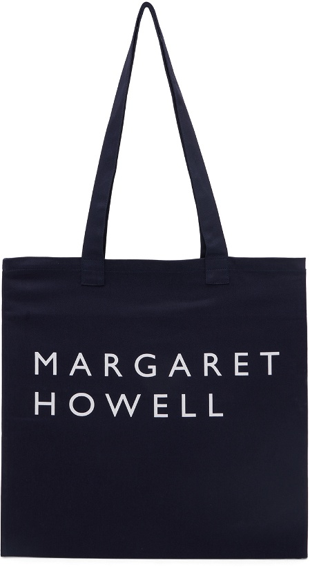 Photo: Margaret Howell Navy Printed Tote