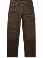 Givenchy - Carpenter Straight-Leg Cotton-Canvas Trousers - Brown