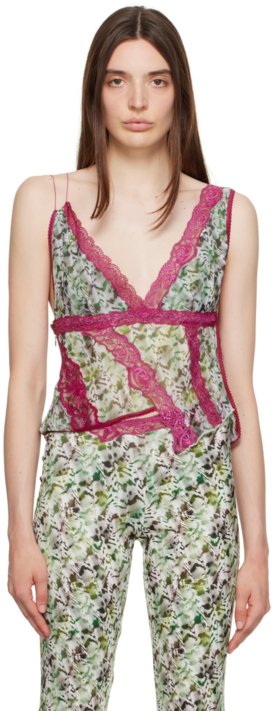 VAILLANT Multicolor Twisted Seashell Deconstructed Camisole