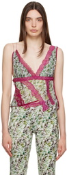 VAILLANT Multicolor Twisted Seashell Deconstructed Camisole