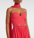 Elie Saab Scarf-detail silk gown