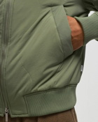 Les Deux Norman Quilted Bomber Jacket Green - Mens - Bomber Jackets