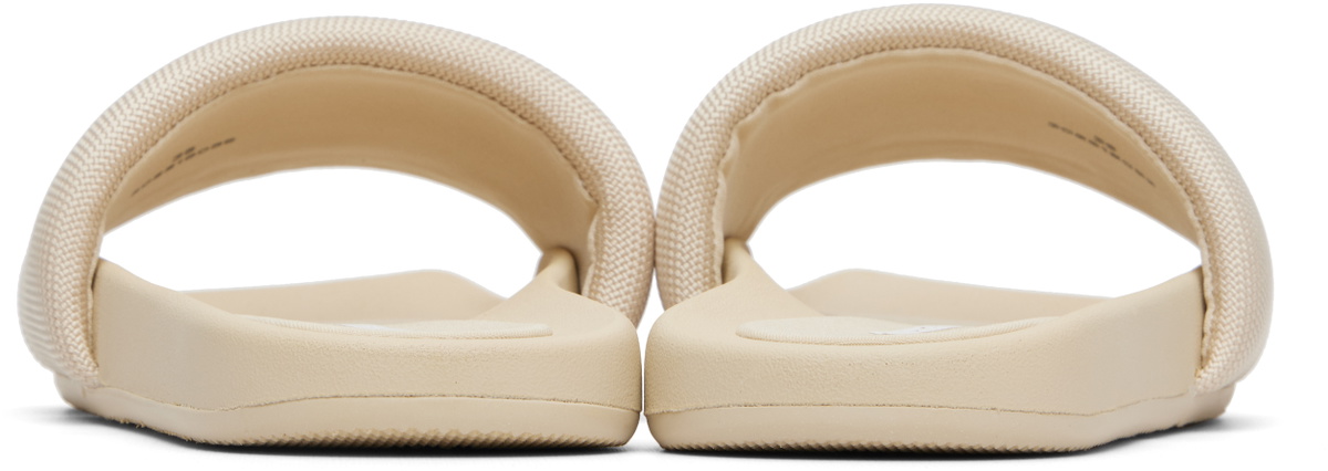 Alexander Wang Beige 'AW' Pool Slides