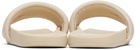 Alexander Wang Beige 'AW' Pool Slides