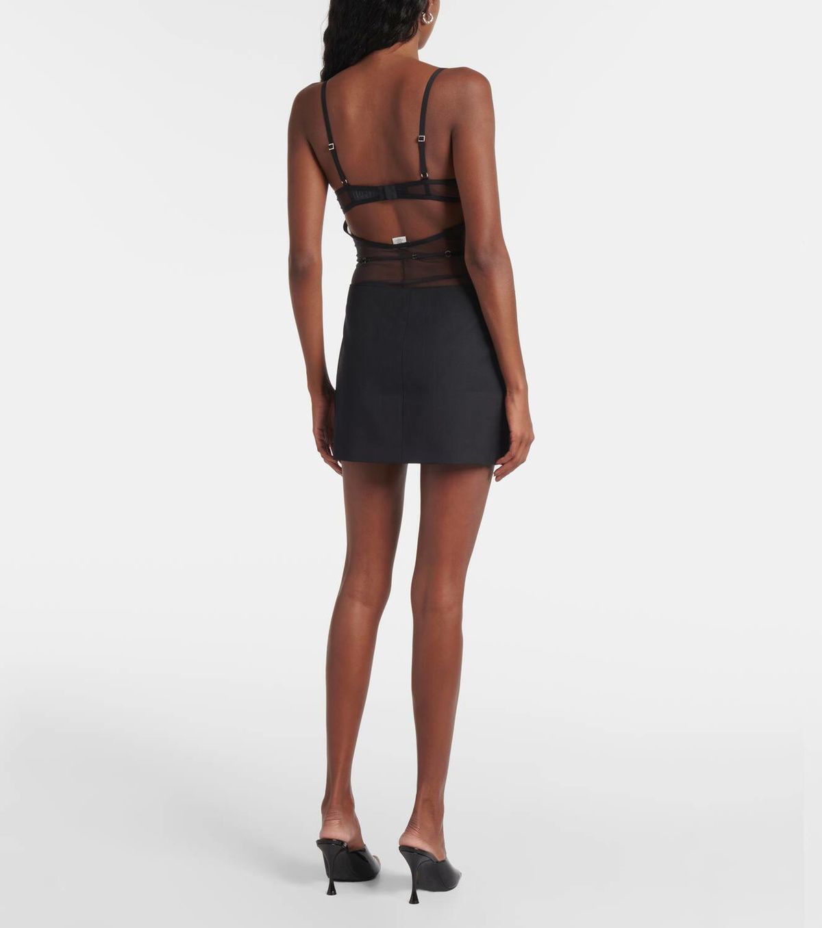Nensi Dojaka x Calvin Klein tulle bodysuit