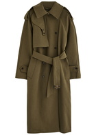 Day Birger ET Mikkelsen Lynn Belted Woven Trench Coat Khaki