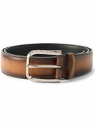Berluti - 3.5cm Venezia Leather Belt - Brown