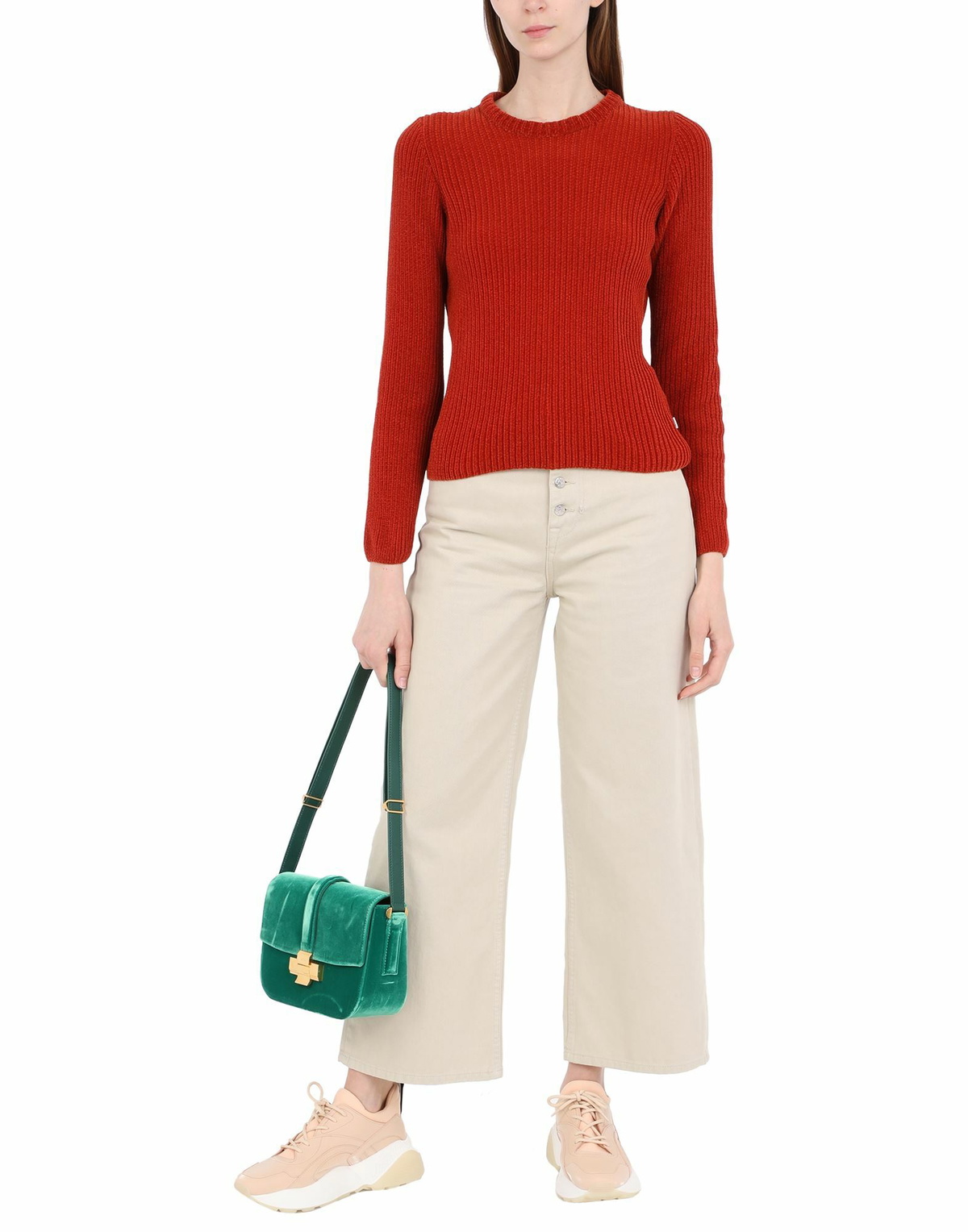 Wood Wood Womens Sweater Rust