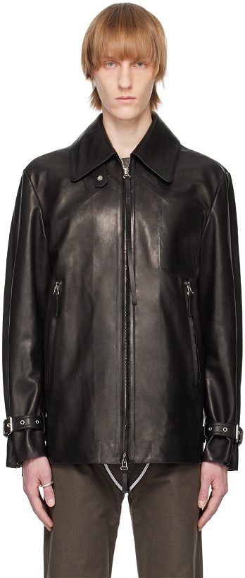 Photo: At.Kollektive Black Kostas Murkudis Edition Leather Jacket