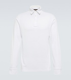 Loro Piana - Cotton long-sleeved polo sweater