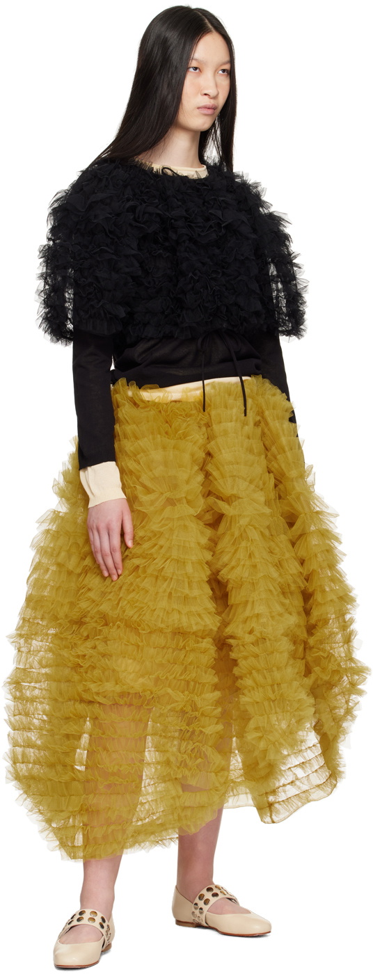 Molly Goddard Black Greta Cardigan